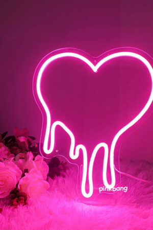 Floral Heart Neon Sign For Couples (Free Shipping in India)✨️
