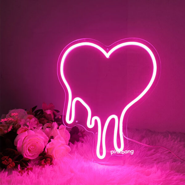 Floral Heart Neon Sign For Couples (Free Shipping in India)✨️