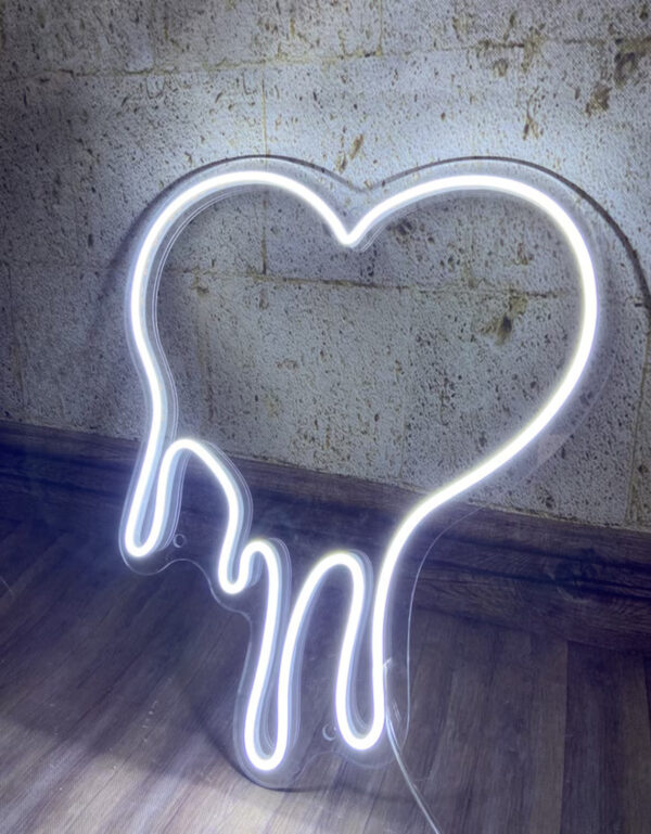 Floral Heart Neon Sign For Couples (Free Shipping in India)✨️ - Image 4