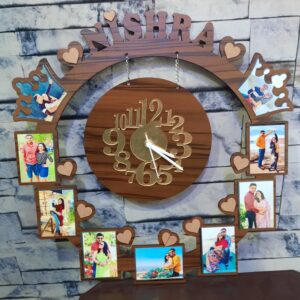 Customised wall clock with name 