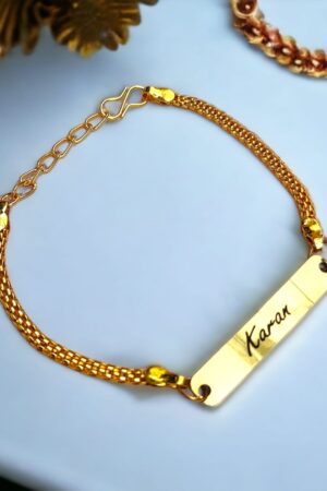 Personalized metal rakhi