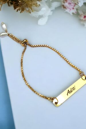 Personalised metal rakhi
