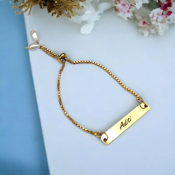Personalised metal rakhi