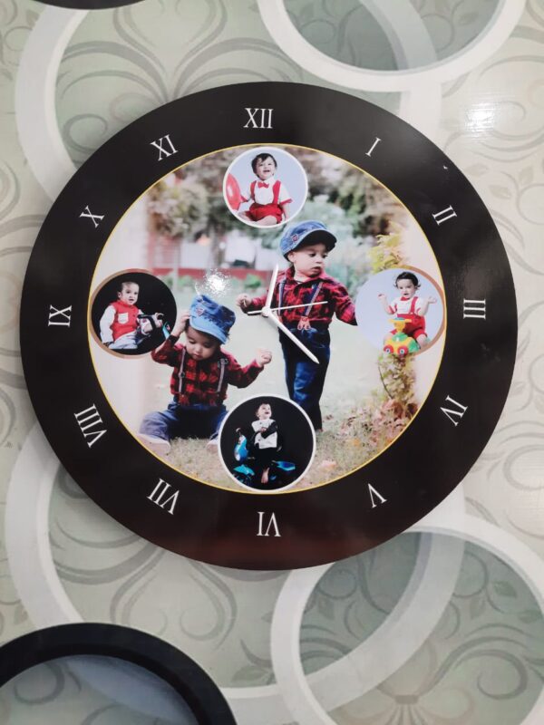 Customized Digital Printed Wall Clock With Pictures