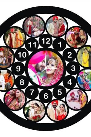 Customized Wall Clock With Pictures (Third Design)