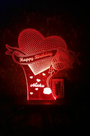 Heart Rose Led Lamp