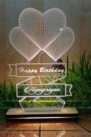 3 Hearts Led Lamp