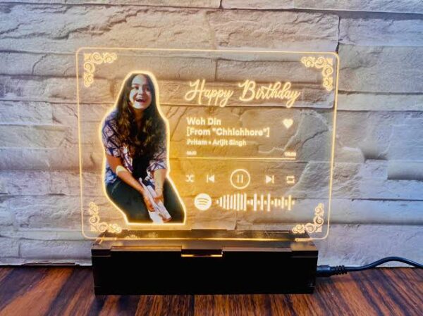 Personalized Photo Acrylic 3d Illusion Led Lamp With Color Changing Light And Remote - Image 2