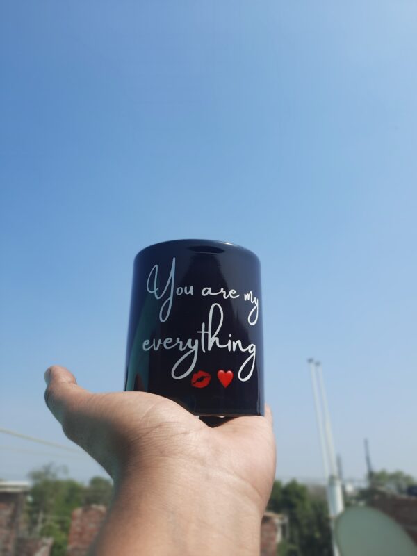 Customized Black Photo Mug - Image 2