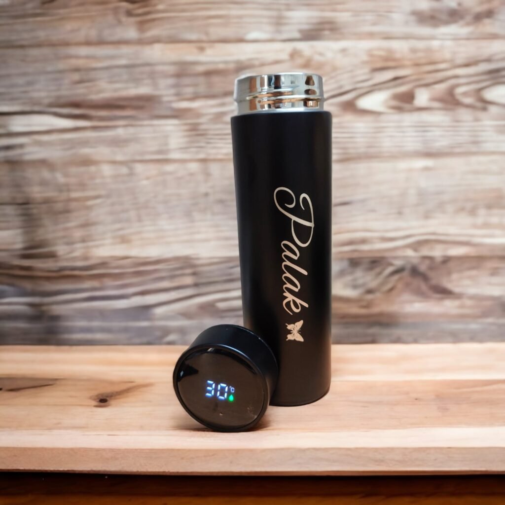 Personalized Name Water Bottle with Temperature Display